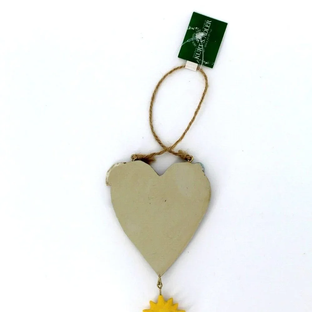 Happiness Is Sand Between My Toes Heart Shaped Christmas Ornament Kurt S Adler